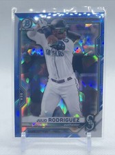 2021 Bowman Chrome Baseball #BCP-86 Julio Rodriguez Blue Sapphire Prospect