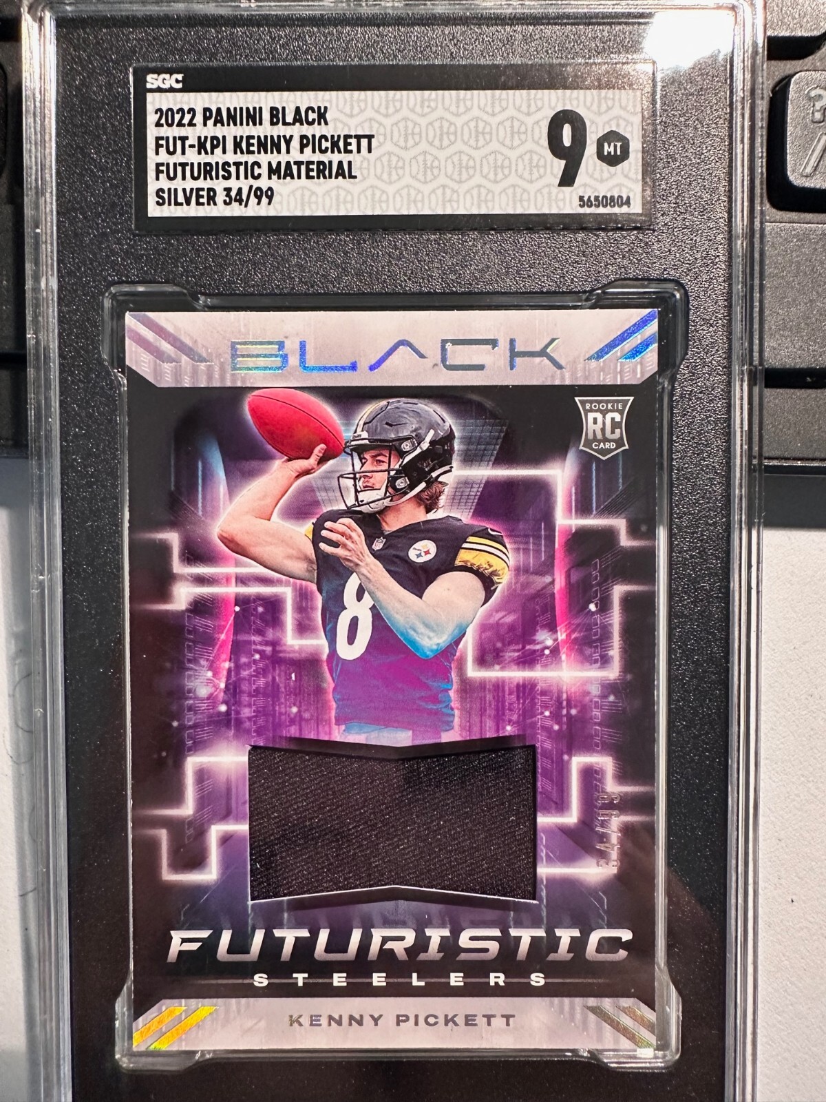Kenny Pickett Panini Black Futuristic Memorabilia #FUTKPI Silver