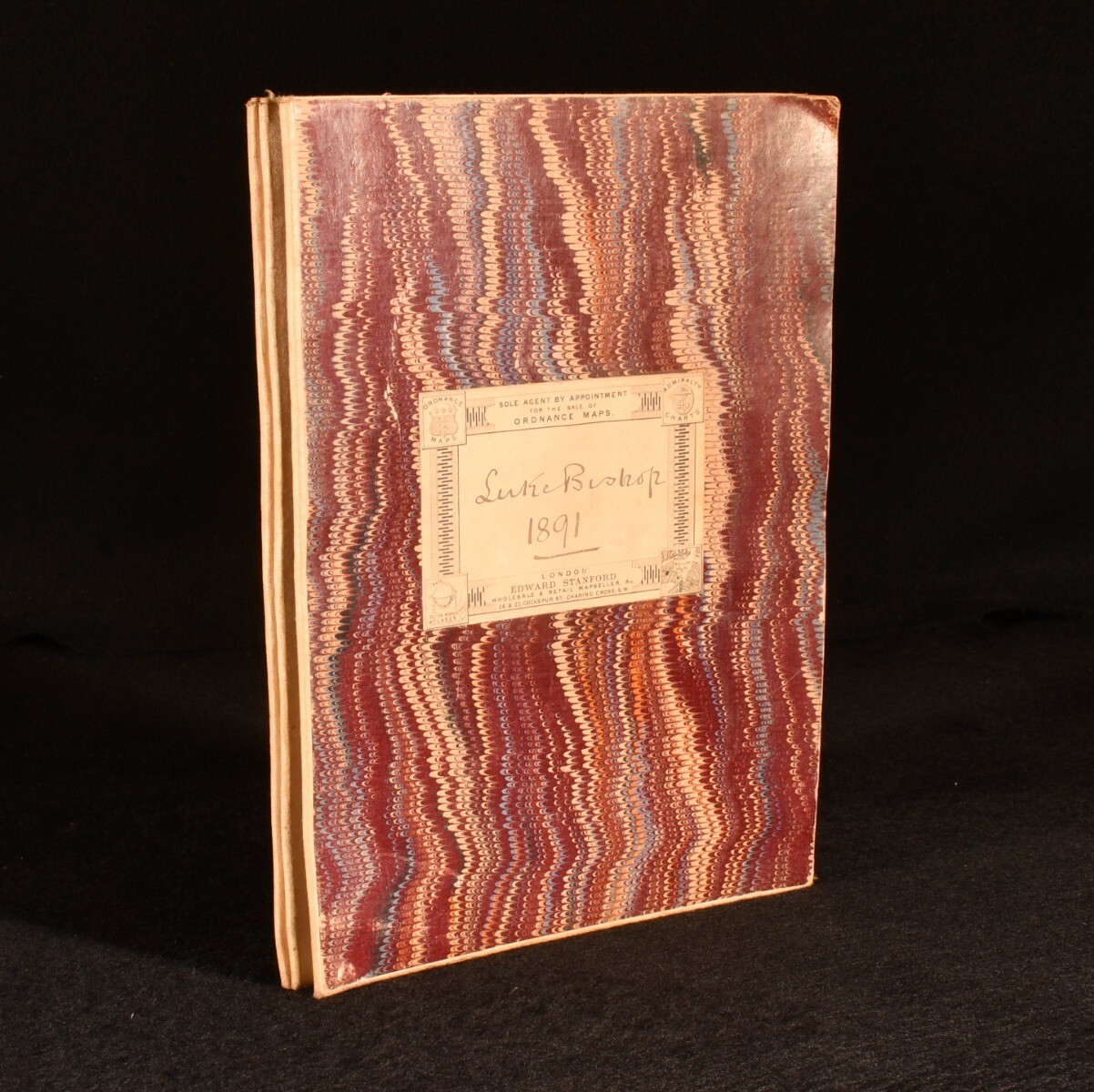 1883 Mediterranean Sea Eastern Sheet Ordnance Map Folding Map Edward Stanford...