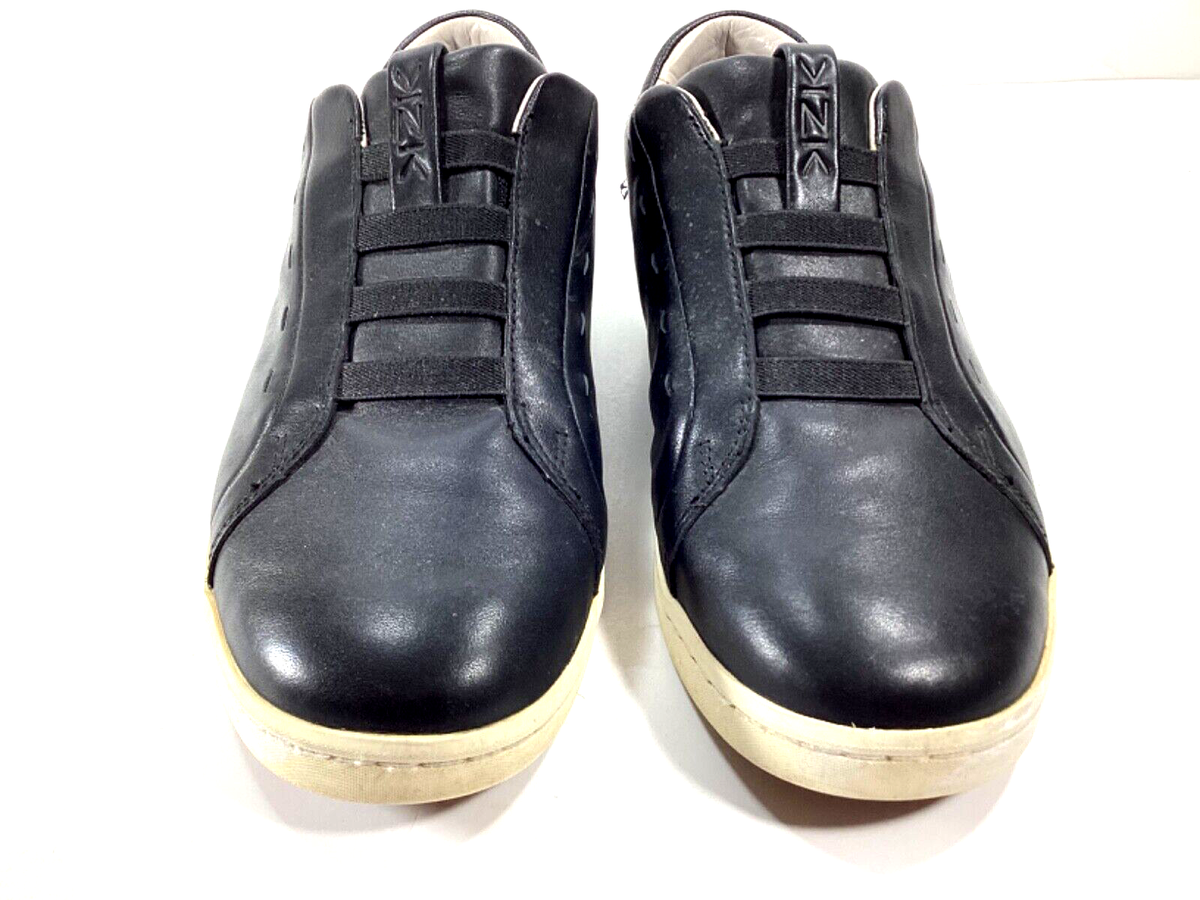 Kizik Vegas Black Leather Mens 8.5 M Handsfree Slip On  display picture 2