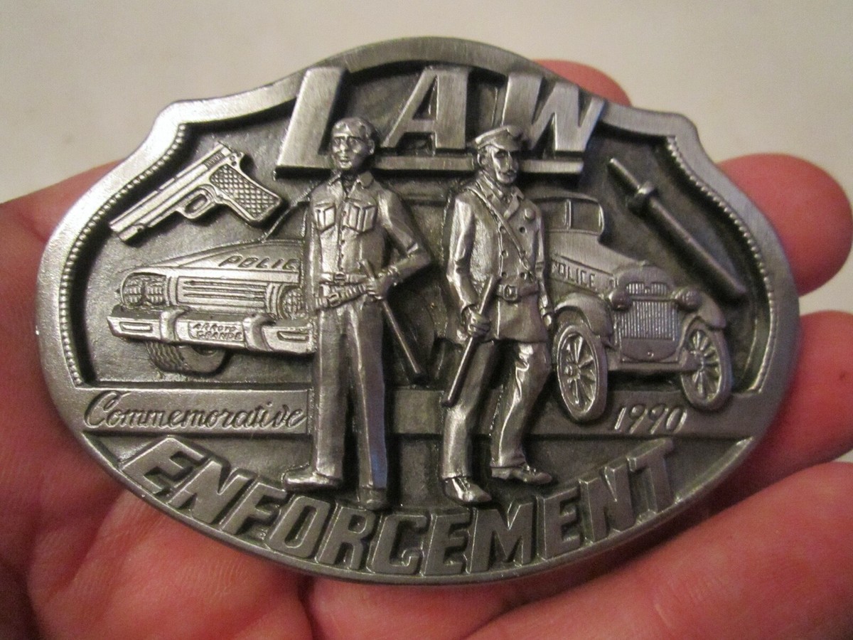 1990 LAW ENFORCEMENT COMMEMORATIVE BELT BUCKLE LMT EDIT 4512/5000 GW-9