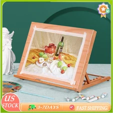 A3 Wooden Desktop Drawing Board Adjustable Desk Art Drawing Board Supplies