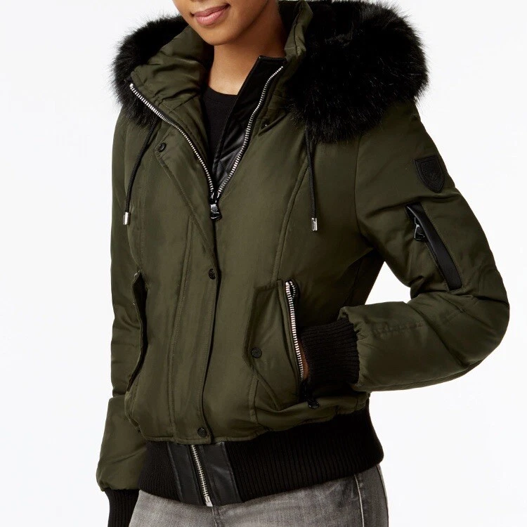 Womens Vince Camuto Down Bomber Winter Jacket Large