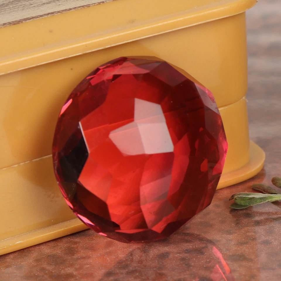 Large Pink Tourmaline 90.00 CT Round Faceted Cut Loose Gemstone Gift 4 Women - Image 2 of 3