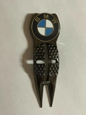 Crosshairs Divot Tool & 1" BMW Flat Coin Style Golf Marker - A Beauty!