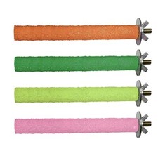 Parrot Perch Stand Toy, Bird Cage Perch Toy,Natural Paw Grinding Stick for