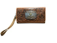 Ariat Ladies Evelyn Wallet with Zip Closure Tan A770021208