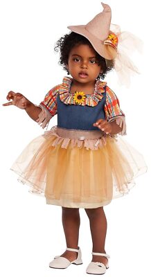 Sweet Scarecrow Girl Cute Fancy Dress Up Halloween Toddler Child Costume
