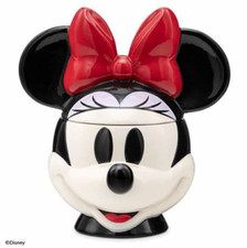 Scentsy Warmer Minnie Mouse Disney Black White w/ Red Ribbon Bow Retired NEW