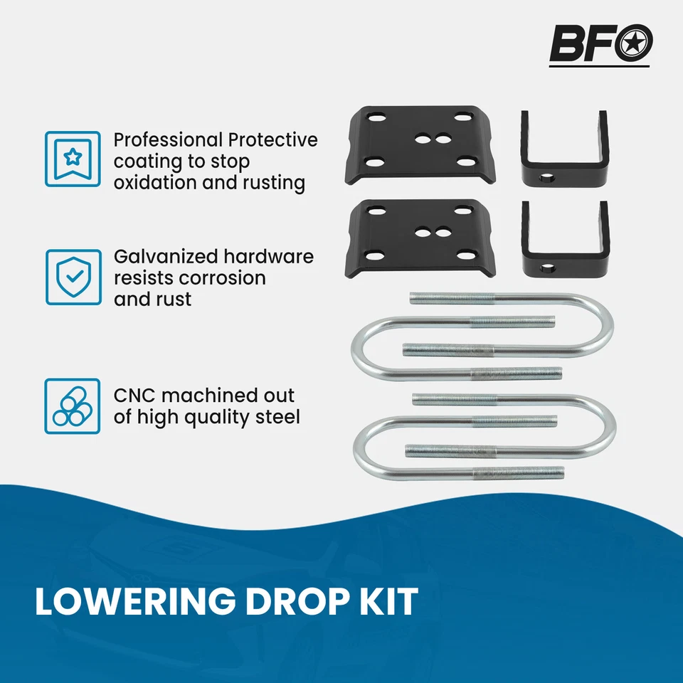 Kit de descenso delantero 3" trasero 5" con bobinas para Ford Ranger Mazda B 1983-1997 Foto 3 de 4