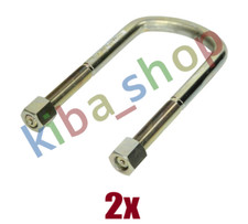 2x LEAF SPRING SHACKLE M16X15X15MM 84MMX180MM NUT FITS MERCEDES ATEGO ATEGO 2