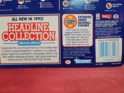 1991 Kenner Starting Lineup Scott Erickson Minnesota Twins Action Figure... - Picture 7 of 9