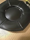 Two Vintage Art Deco Black Glass Six Sided Plate with Handles Estate JJ #97 — photo 7