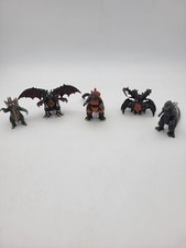 2002 TOHO BANDAI GODZILLA LOT BUNDLE OF 5 MINI FIGURES PACK OF DESTRUCTION 2.5