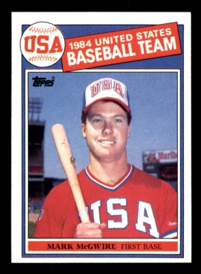 1985 Topps Baseball #401 Mark McGwire (1984 USA BB Team) NM *d9