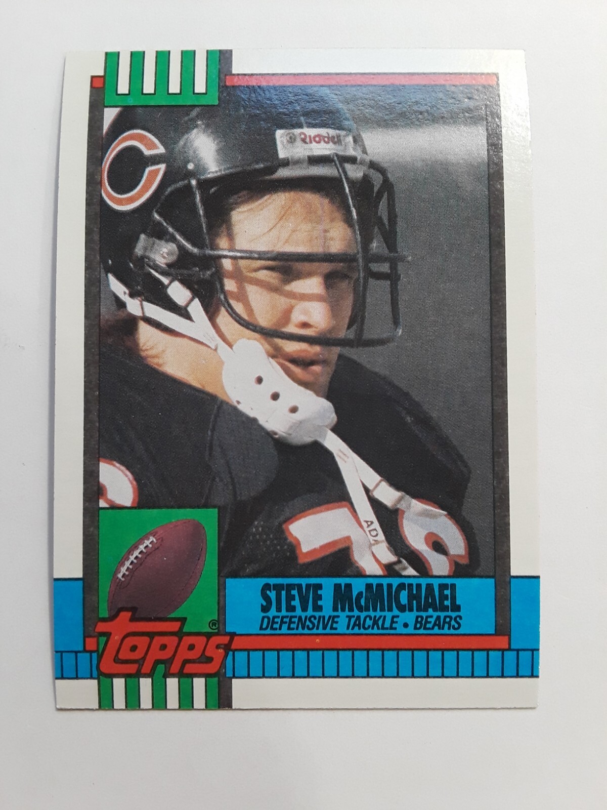 1990 Topps Steve "Mongo" McMichael #370 football card Chicago Bears HOF    