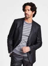 NEW Kenneth Cole Reaction Ready Flex Slim Fit Men's Charcoal Suit Jacket 44L