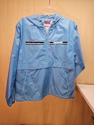 CHAMPION Vintage Hooded Half Zip  Jacket Pullover Kennebunkport Maine Small EUC 