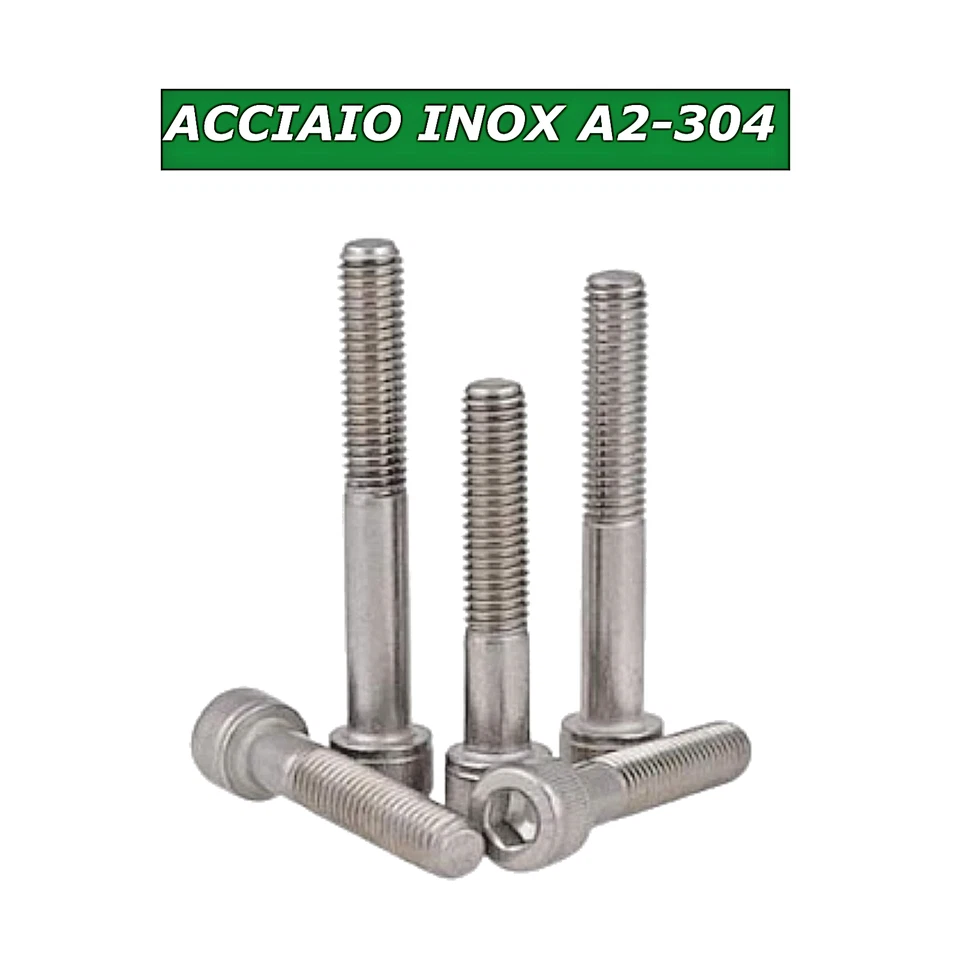VITI M5 IN ACCIAIO INOX TESTA A BRUGOLA TONDA CAVA ESAGONALE TCEI UNI 5931 - 912 - Immagine 3 di 4