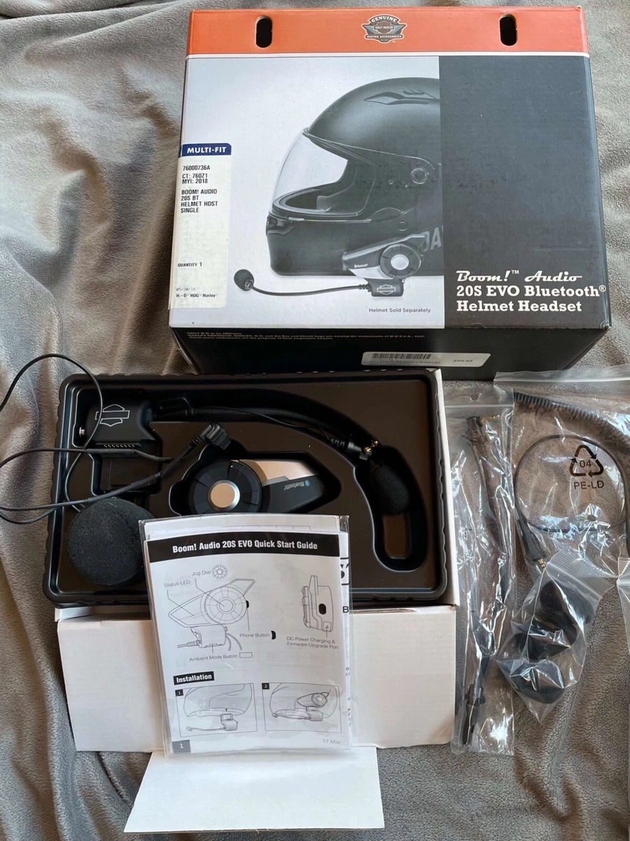 Harley Davidson-Boom! Audio 20S EVO Bluetooth Helmet Headset- upgraded speakers!