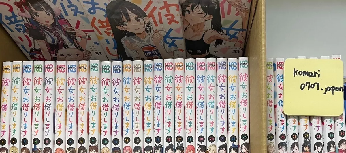 KANOJO OKARISHIMASU manga book Vol 1 to 34 set Reiji Miyajima rent a  girlfriend