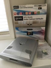GPX Under Cabinet CD/Radio Silver NEW Open Box KC232S with remote  hardware