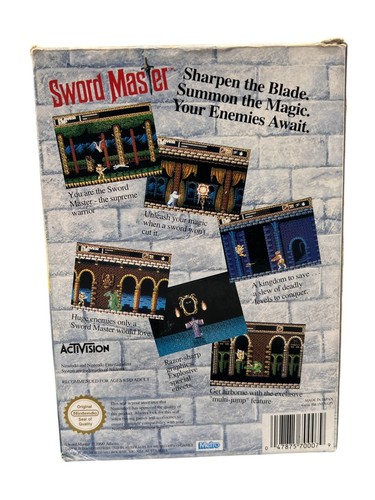 Sword Master NES Nintendo AUS PAL - Box + Manual PAL + Styrofoam + Dust Cover - Picture 4 of 10