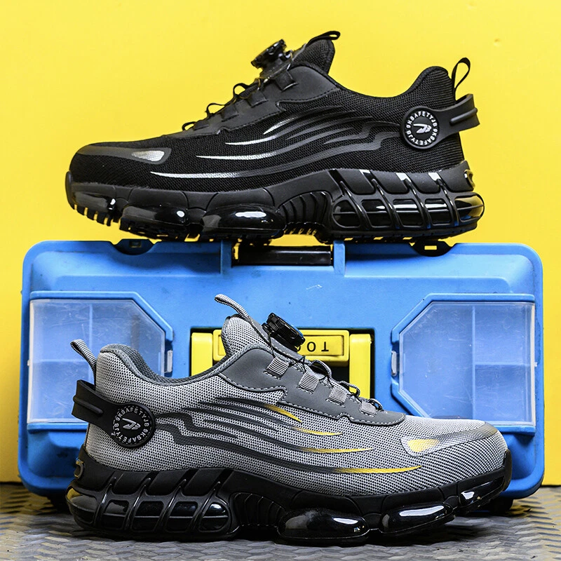 Dama Puntera de Acero Zapatos Mujeres Zapatos de Seguridad de Trabajo Ligeros Industriales Tenis de Trabajo Foto 4 de 4