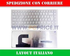 TASTIERA PER NOTEBOOK SONY VPC-S WHITE FRAME BIANCO