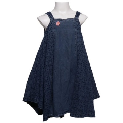 Catimini, Jeanskleid, Größe: 126, Blau, Baumwolle, Blumen, Denim, Mädchen #4YD