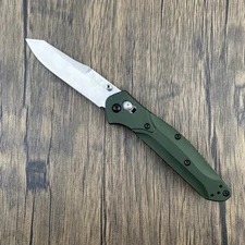 Benchmade 940 OSBORNE CPM-S30V Blade Green Aluminum Handle Folding Knife