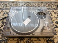 Technics SL-1200MK3D Silver Direct Drive Turntable Shure M44G Cartridge Tested