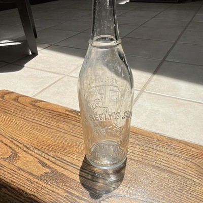 Dr. Seely's Embossed Clear Glass Soda Bottle, 28 fl oz, Soda Bottle Type