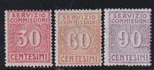 ROYAUME 1913 SERVICE COMMISSIONS chiffre en cercle MNH CERT. DIENA