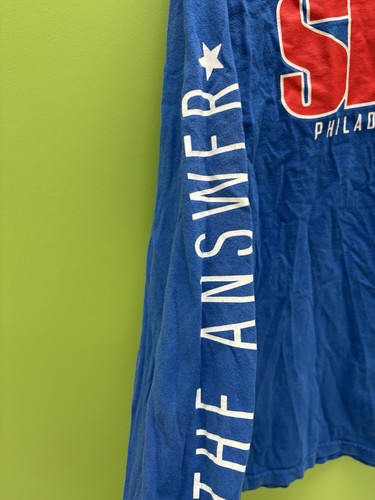 Mitchell & Ness Slam Long Sleeve Allen Iverson 76ers Large blue - Picture 2 of 7