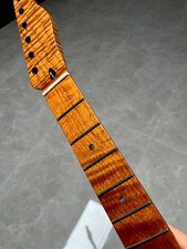 AAAA Stainless 22Frets Roasting Flame Maple Electric guitar Neck 14in