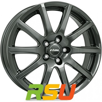 Rial Milano titanium 6.5x16'' ET40 LK4 100 ML 63.3 Alufelgen 16 Zoll
