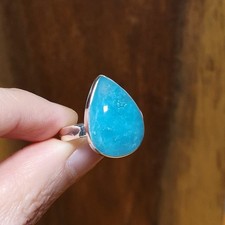 Smithsonite Sterling Silver Ring US ring size 9.25