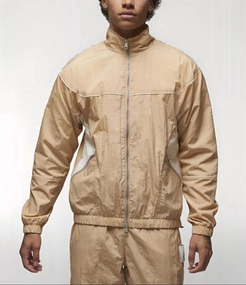 Air Jordan Essentials Desert Cream Warmup Jacket DV7624-277 Men's Size S