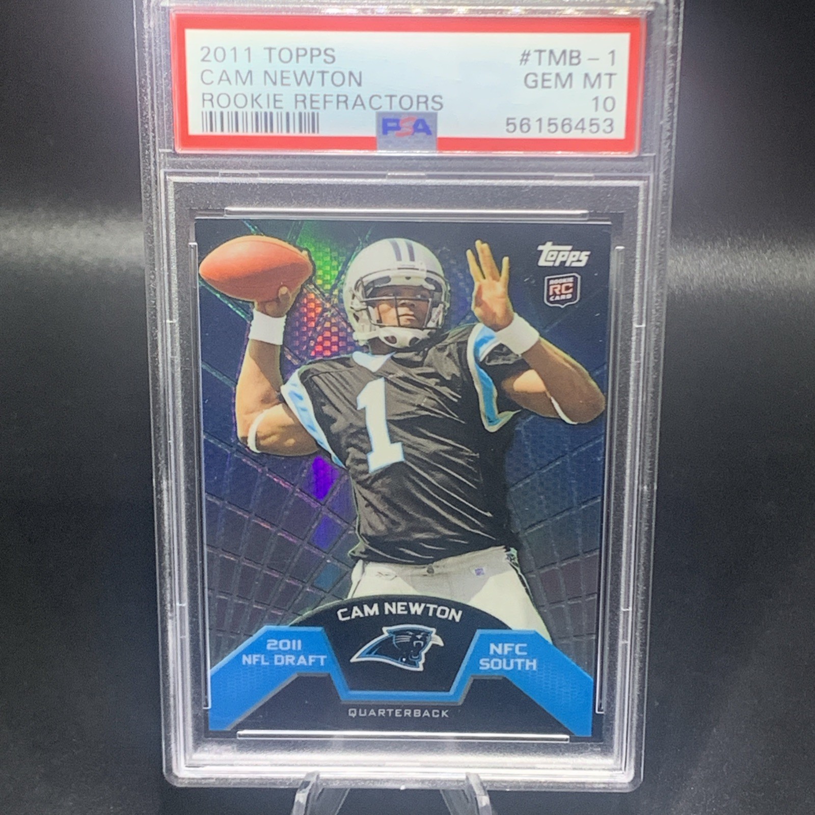 Cam Newton Topps Rookie Refractors #TMB1 Base