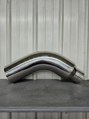 304 stainless Diesel Exhaust Elbow.4in inlet, 6in outlet