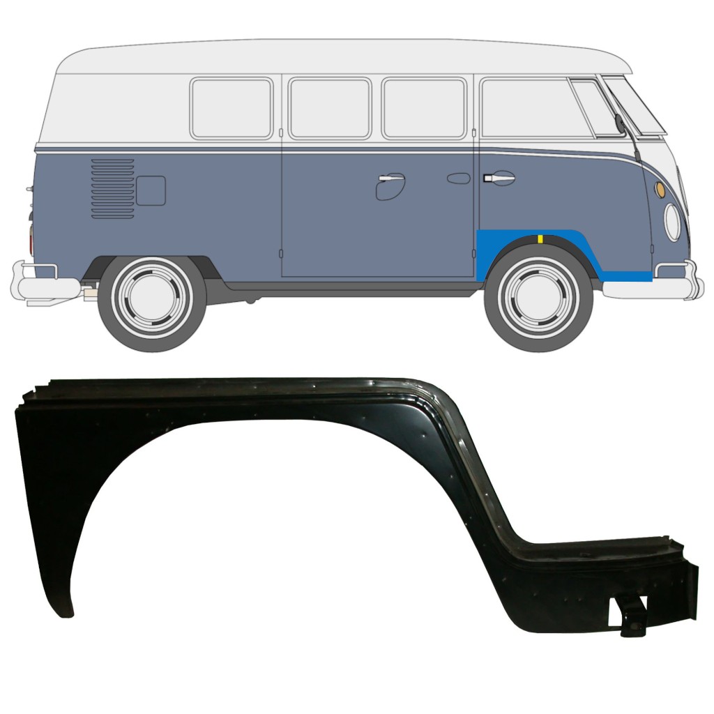Front sill repair panel for Volkswagen Transporter T1 1950-1967 / Right