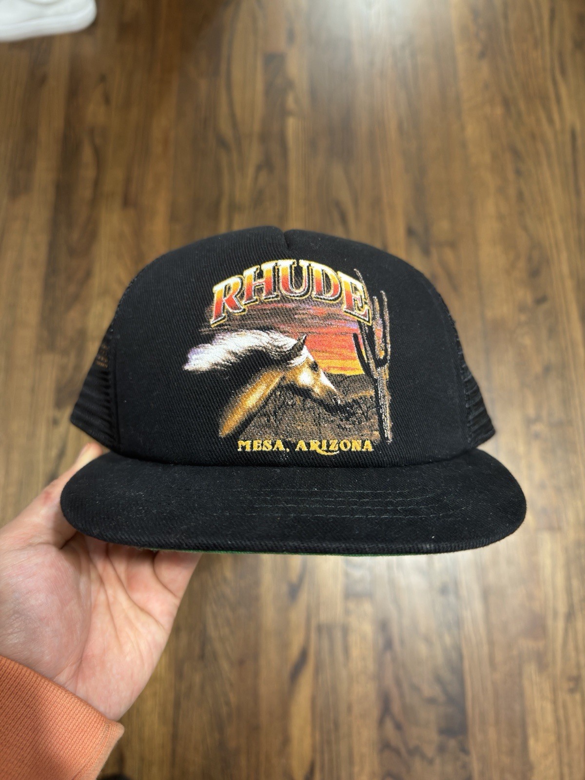 Rhude Trucker Hat Snap Back Mesa Arizona Black