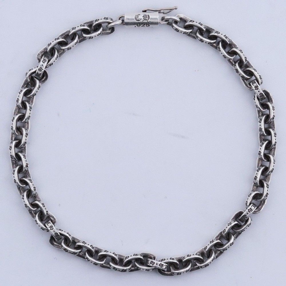 CHROME HEARTS Paper Chain Bracelet 8 Sterling Silver Authentic | eBay