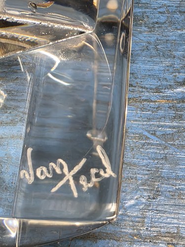 Vintage MCM Signiert Hivo VAN TEAL Plexiglas Acryl Abstrakte Kunst (ca. 9" hoch) - Bild 2 von 6