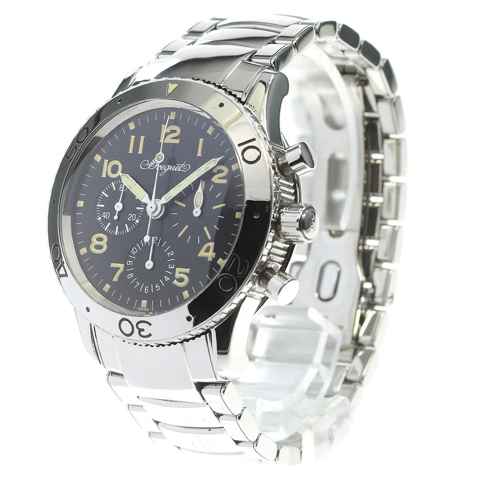 宝玑 Aeronaval 型 XX 3800 计时码表黑色表盘自动男式_817294 — 第 2/4 张图片