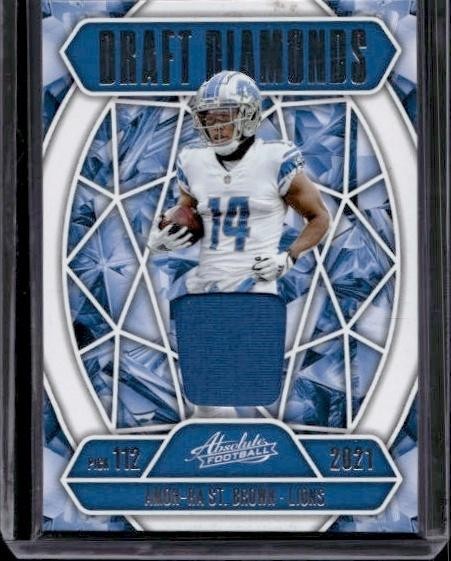2025 Panini Absolute #DDJ-ASB Amon-Ra St. Brown Draft Diamonds