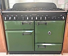RANGEMASTER ELAN 110CM DUAL FUEL  RANGE COOKER. MAINS  GAS. GREEN. POSTED