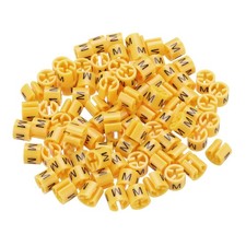 Clothes Hanger Marker Size Tag M Orange Fit 3mm Rod Garment Coding 100 PCS