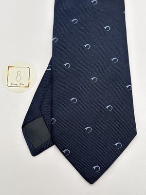 E. Marinella Naples - 100% Luxury Silk Tie - Handmade - Geometric - Pristine